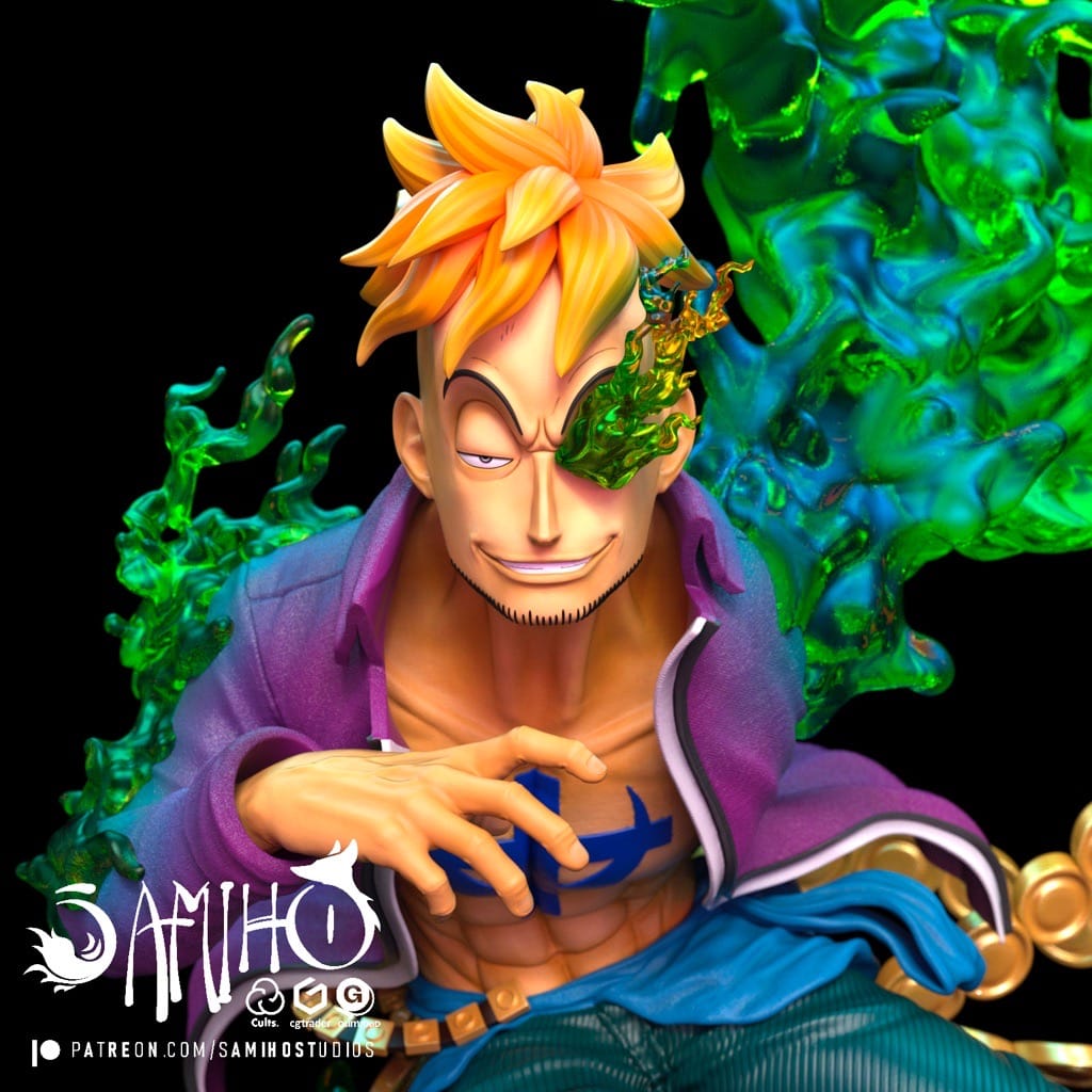 P站图纸印象馆 Samiho 海贼王 马尔科 Samiho 海贼王 马尔科