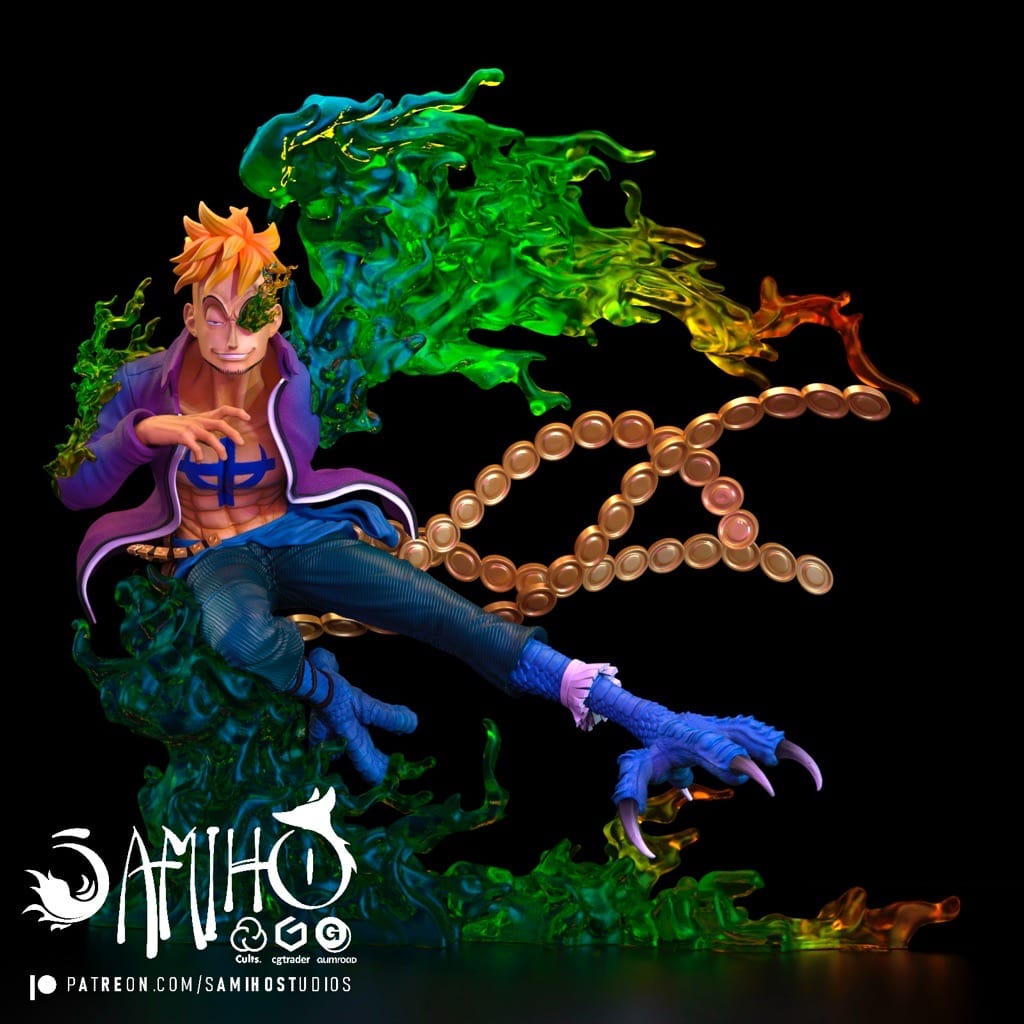 P站图纸印象馆 Samiho 海贼王 马尔科 Samiho 海贼王 马尔科