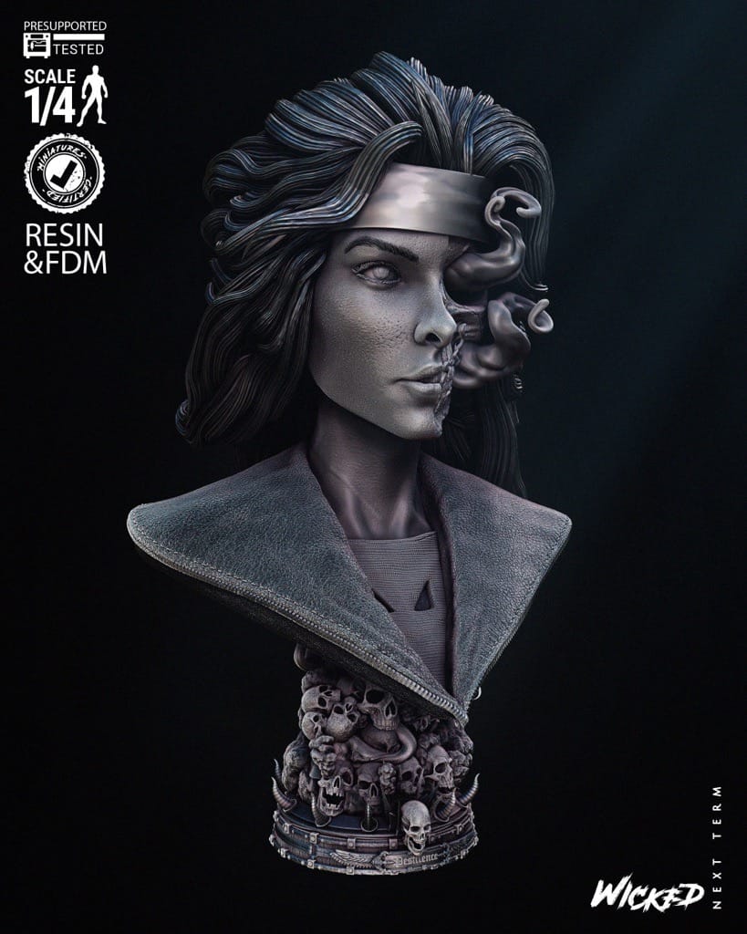 P站图纸印象馆 3DWicked 漫威 瘟疫骑士 3DWicked 漫威 瘟疫骑士