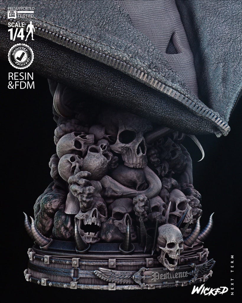 P站图纸印象馆 3DWicked 漫威 瘟疫骑士 3DWicked 漫威 瘟疫骑士