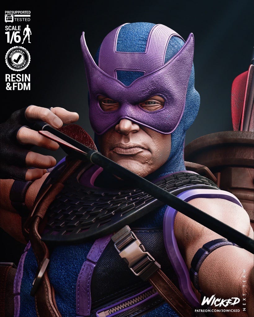 P站图纸印象馆 3DWicked 漫威 鹰眼和黑寡妇 3DWicked 漫威 鹰眼和黑寡妇