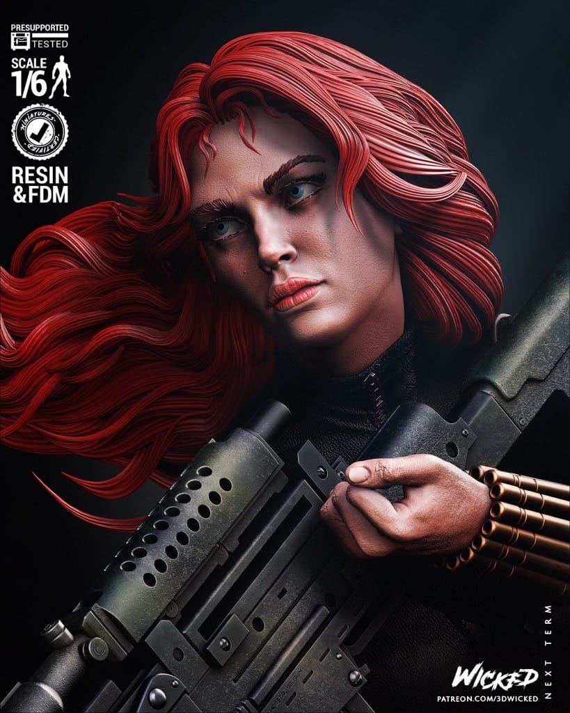 P站图纸印象馆 3DWicked 漫威 鹰眼和黑寡妇 3DWicked 漫威 鹰眼和黑寡妇