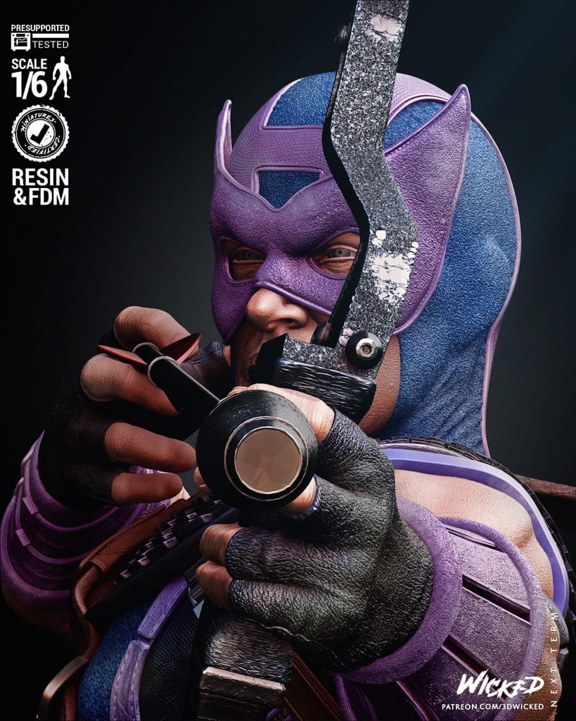 P站图纸印象馆 3DWicked 漫威 鹰眼和黑寡妇 3DWicked 漫威 鹰眼和黑寡妇