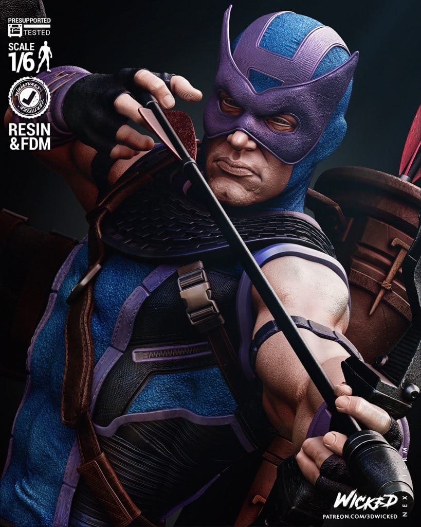 P站图纸印象馆 3DWicked 漫威 鹰眼和黑寡妇 3DWicked 漫威 鹰眼和黑寡妇