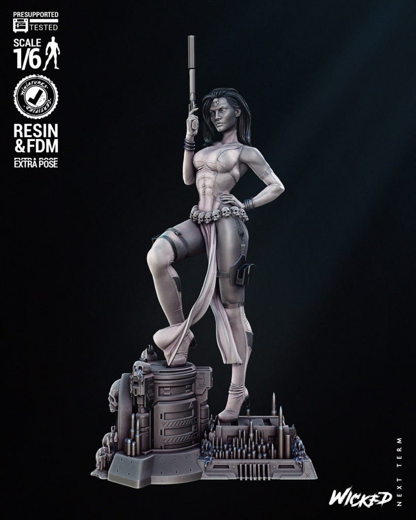 P站图纸印象馆 3DWicked 漫威 魔形女 3DWicked 漫威 魔形女