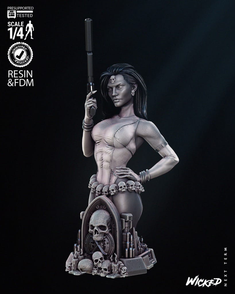 P站图纸印象馆 3DWicked 漫威 魔形女 3DWicked 漫威 魔形女