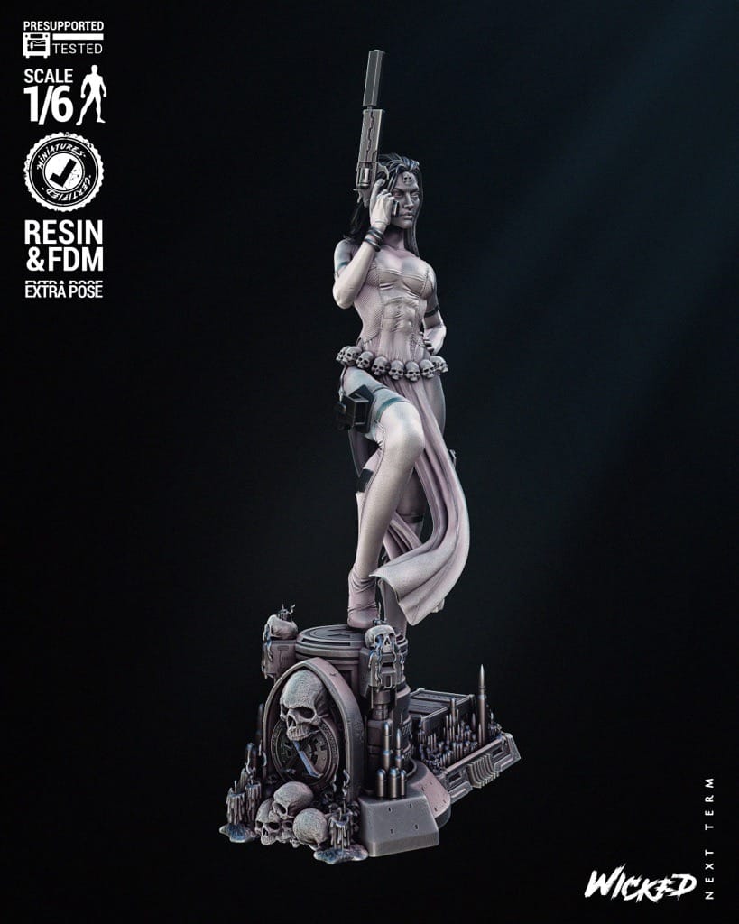 P站图纸印象馆 3DWicked 漫威 魔形女 3DWicked 漫威 魔形女