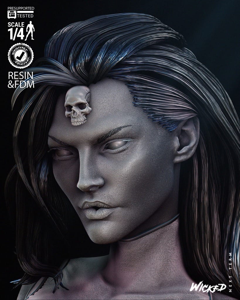 P站图纸印象馆 3DWicked 漫威 魔形女 3DWicked 漫威 魔形女