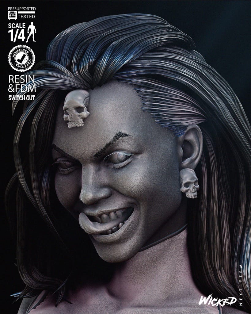 P站图纸印象馆 3DWicked 漫威 魔形女 3DWicked 漫威 魔形女