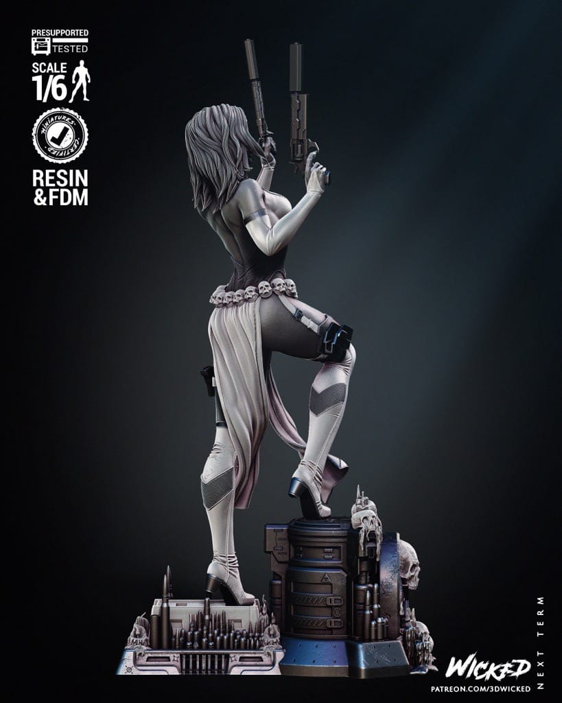 P站图纸印象馆 3DWicked 漫威 魔形女 3DWicked 漫威 魔形女