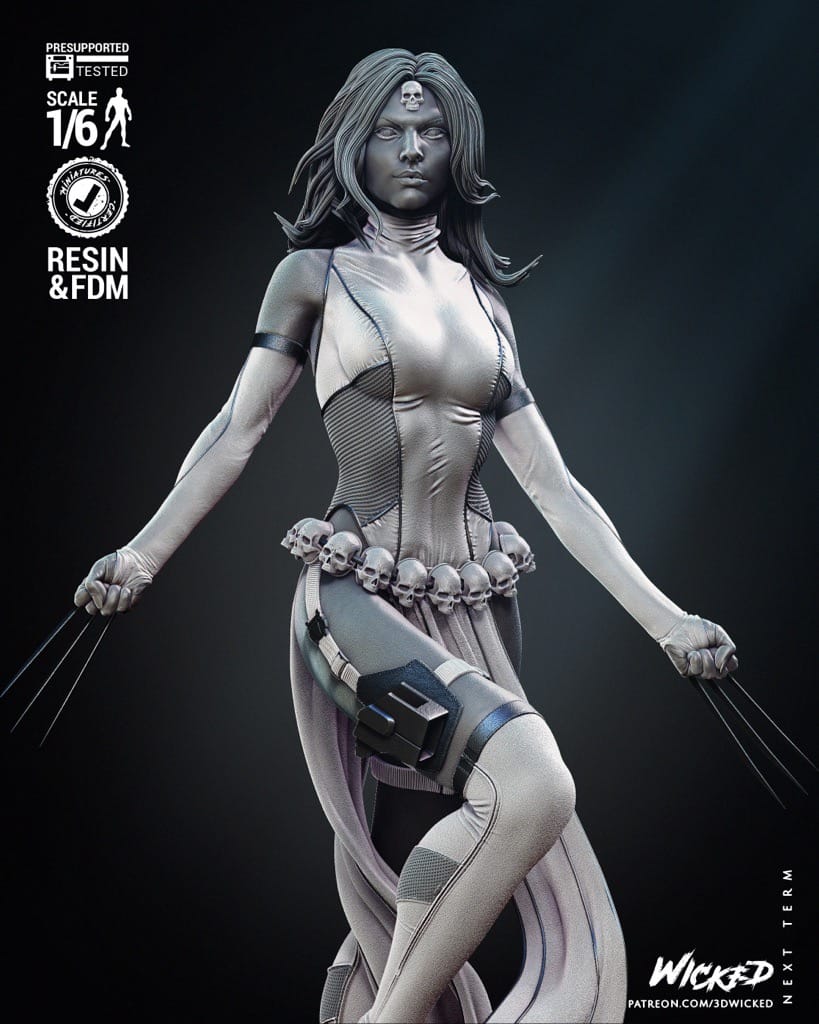 P站图纸印象馆 3DWicked 漫威 魔形女 3DWicked 漫威 魔形女