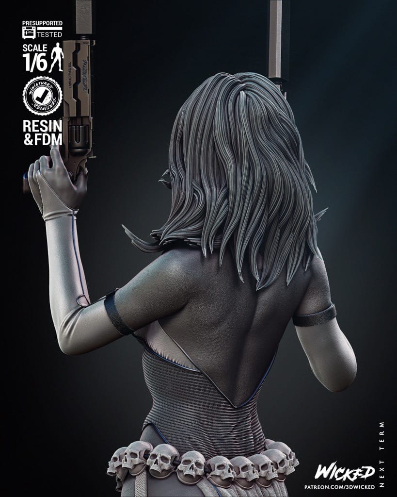 P站图纸印象馆 3DWicked 漫威 魔形女 3DWicked 漫威 魔形女