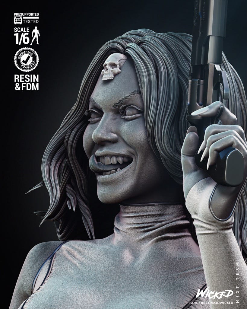 P站图纸印象馆 3DWicked 漫威 魔形女 3DWicked 漫威 魔形女