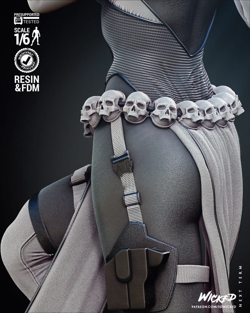 P站图纸印象馆 3DWicked 漫威 魔形女 3DWicked 漫威 魔形女