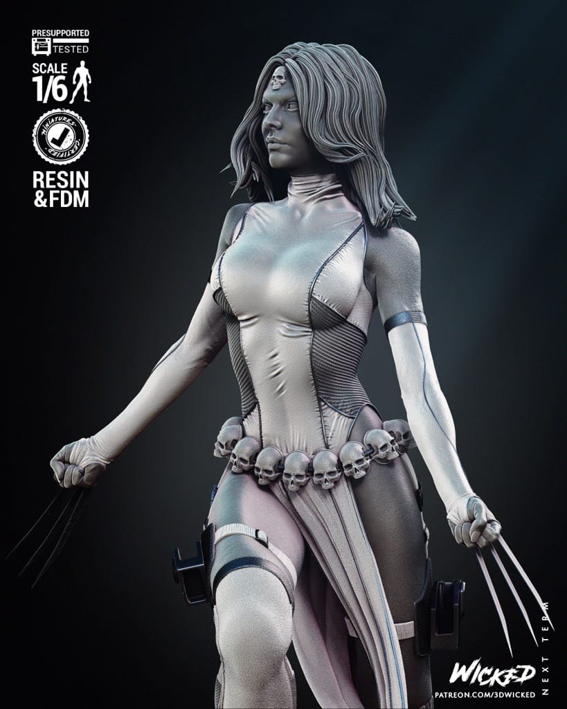 P站图纸印象馆 3DWicked 漫威 魔形女 3DWicked 漫威 魔形女