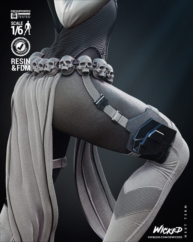 P站图纸印象馆 3DWicked 漫威 魔形女 3DWicked 漫威 魔形女