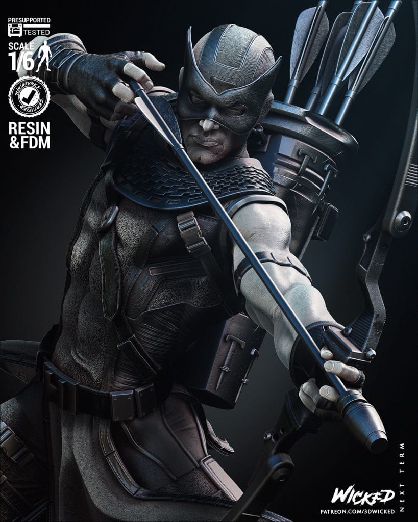 P站图纸印象馆 3DWicked 漫威 鹰眼 3DWicked 漫威 鹰眼