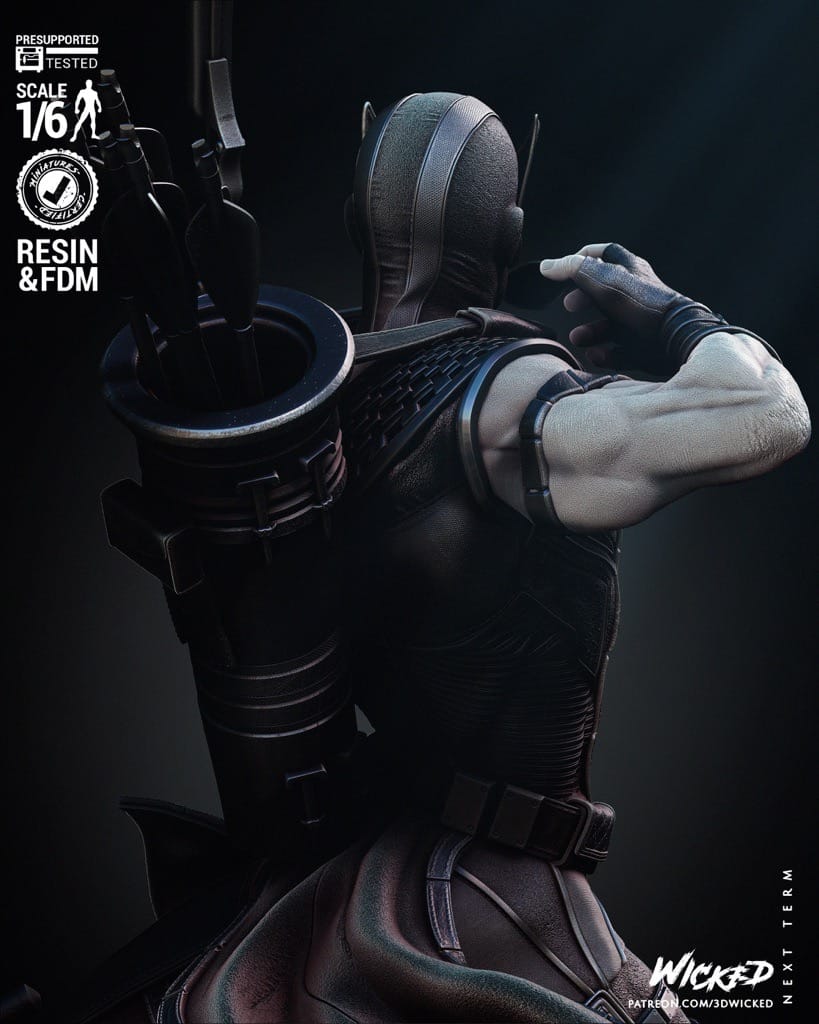 P站图纸印象馆 3DWicked 漫威 鹰眼 3DWicked 漫威 鹰眼