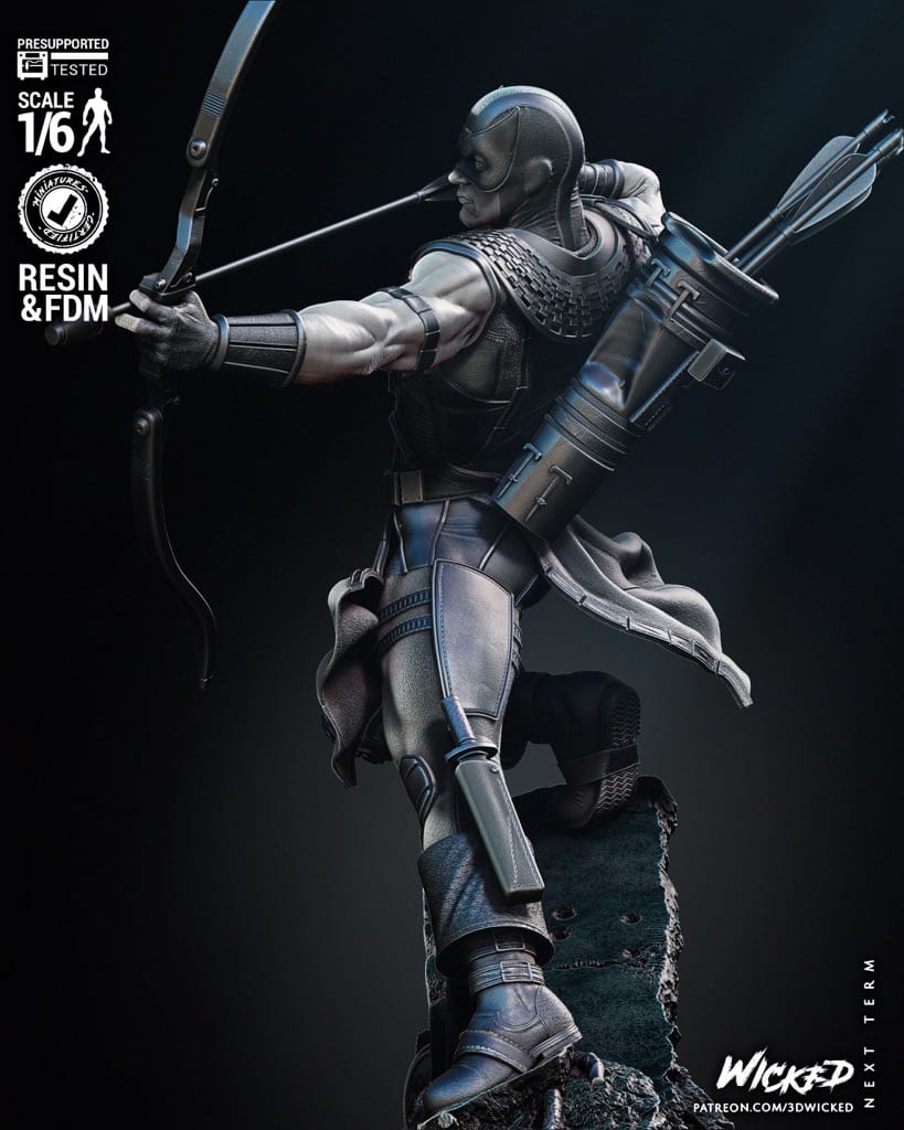 P站图纸印象馆 3DWicked 漫威 鹰眼 3DWicked 漫威 鹰眼