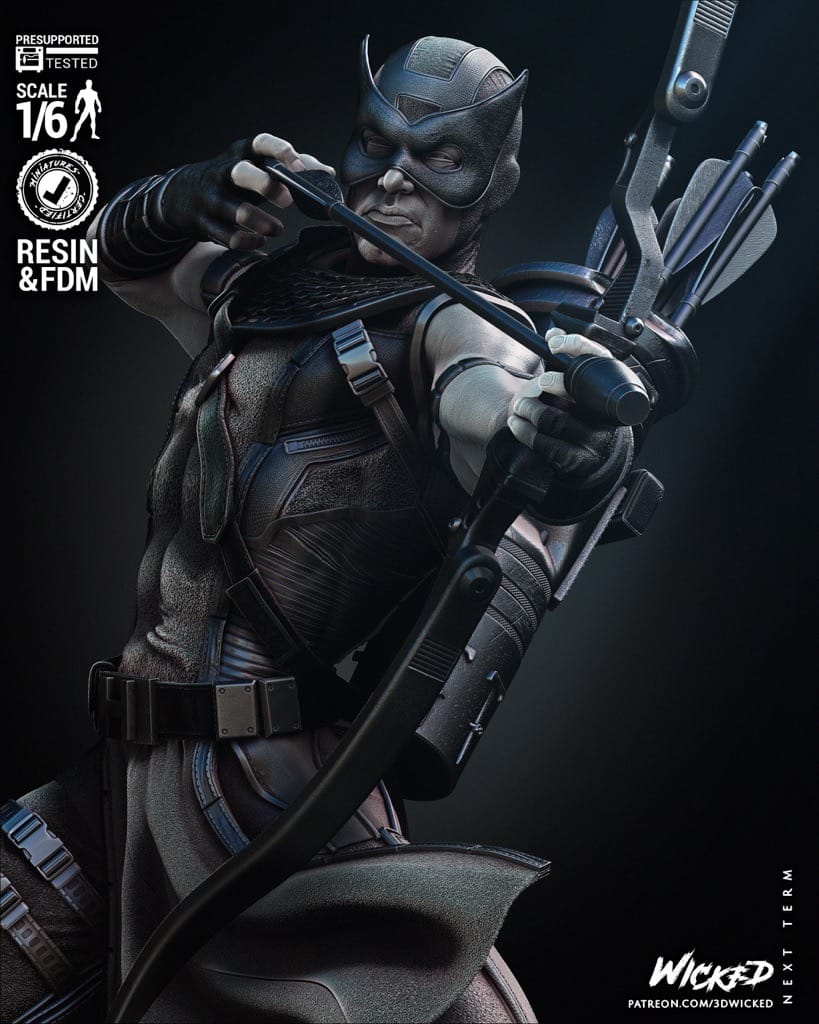 P站图纸印象馆 3DWicked 漫威 鹰眼 3DWicked 漫威 鹰眼