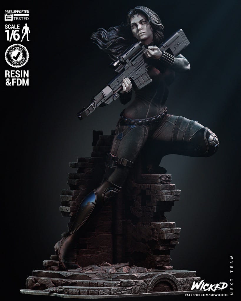 P站图纸印象馆 3DWicked 漫威 黑寡妇 3DWicked 漫威 黑寡妇