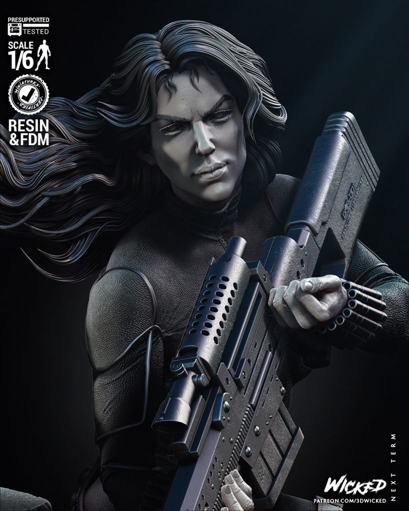 P站图纸印象馆 3DWicked 漫威 黑寡妇 3DWicked 漫威 黑寡妇