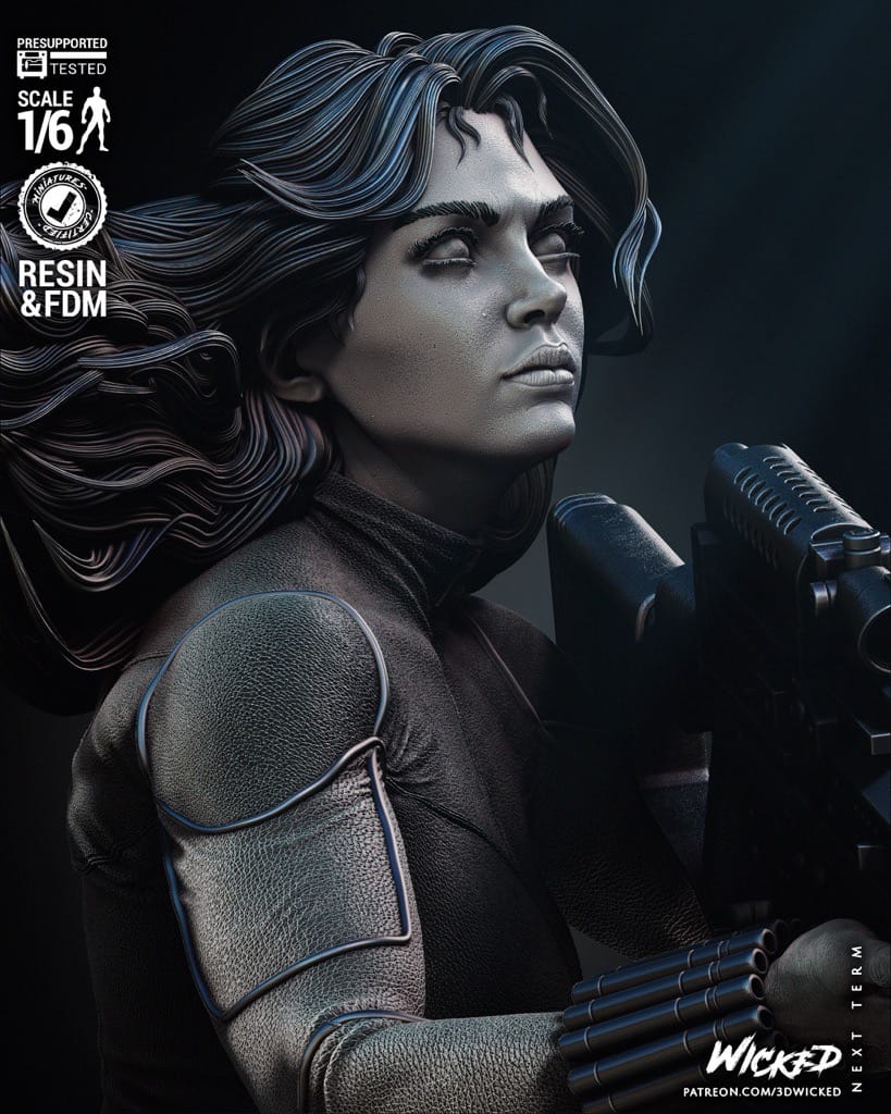 P站图纸印象馆 3DWicked 漫威 黑寡妇 3DWicked 漫威 黑寡妇