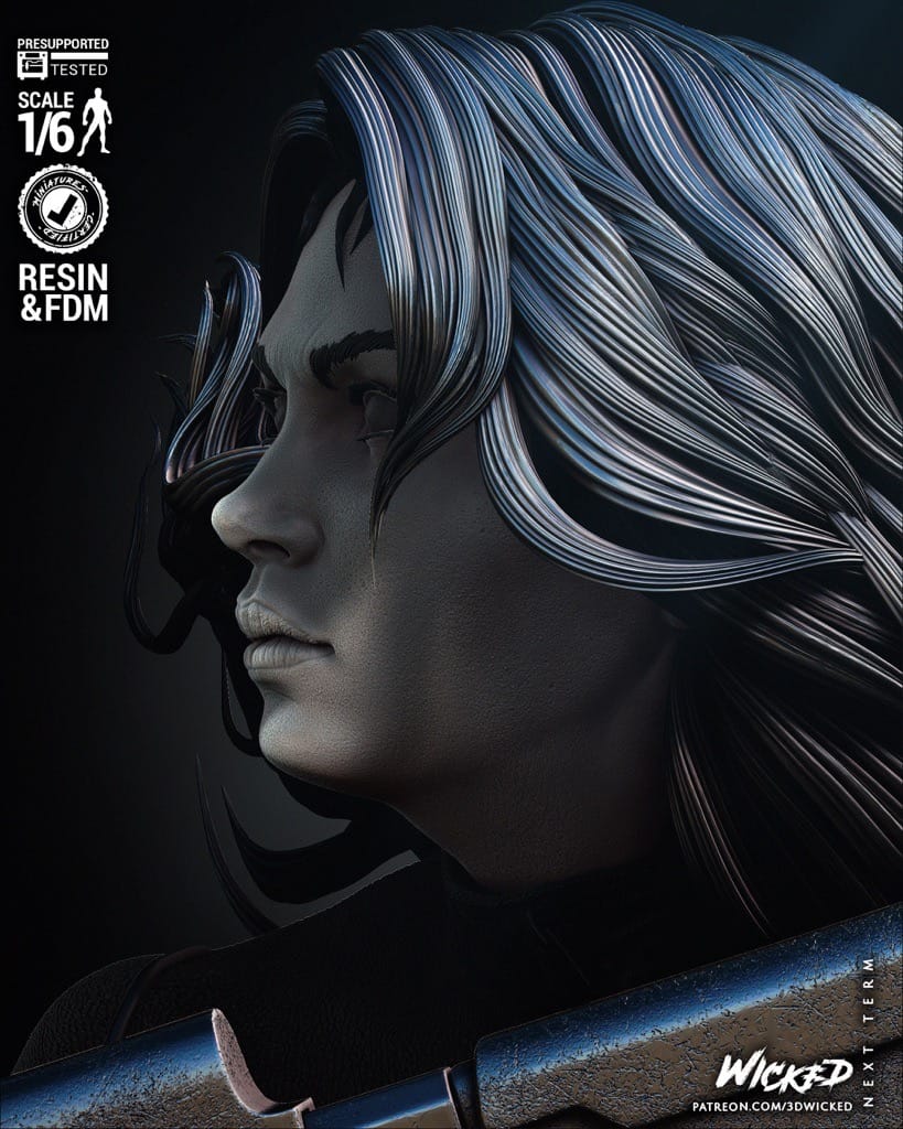 P站图纸印象馆 3DWicked 漫威 黑寡妇 3DWicked 漫威 黑寡妇