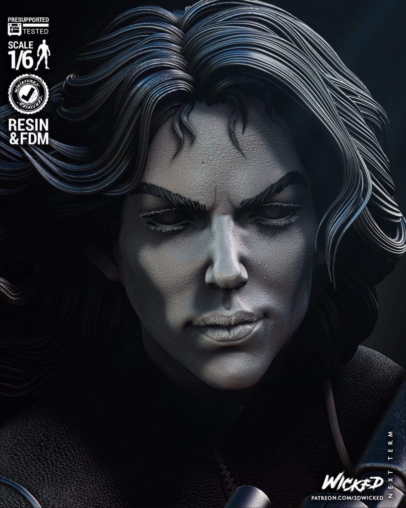 P站图纸印象馆 3DWicked 漫威 黑寡妇 3DWicked 漫威 黑寡妇