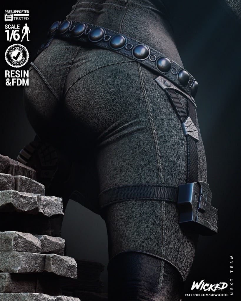 P站图纸印象馆 3DWicked 漫威 黑寡妇 3DWicked 漫威 黑寡妇