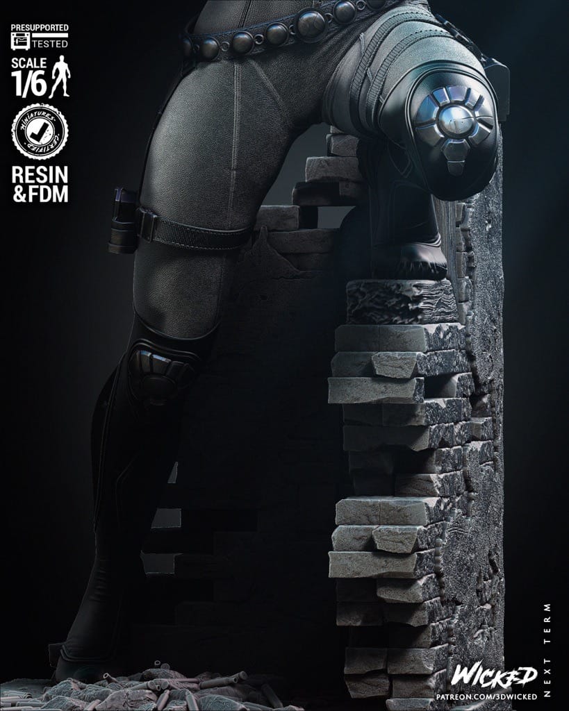 P站图纸印象馆 3DWicked 漫威 黑寡妇 3DWicked 漫威 黑寡妇