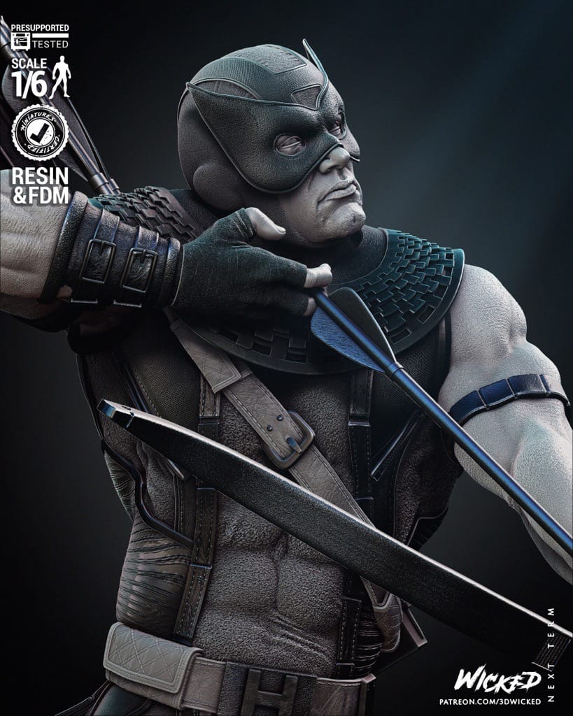 P站图纸印象馆 3DWicked 漫威 鹰眼 3DWicked 漫威 鹰眼