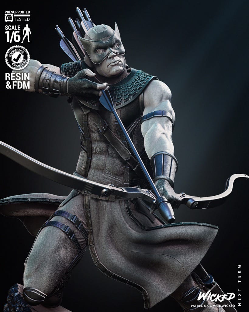 P站图纸印象馆 3DWicked 漫威 鹰眼 3DWicked 漫威 鹰眼