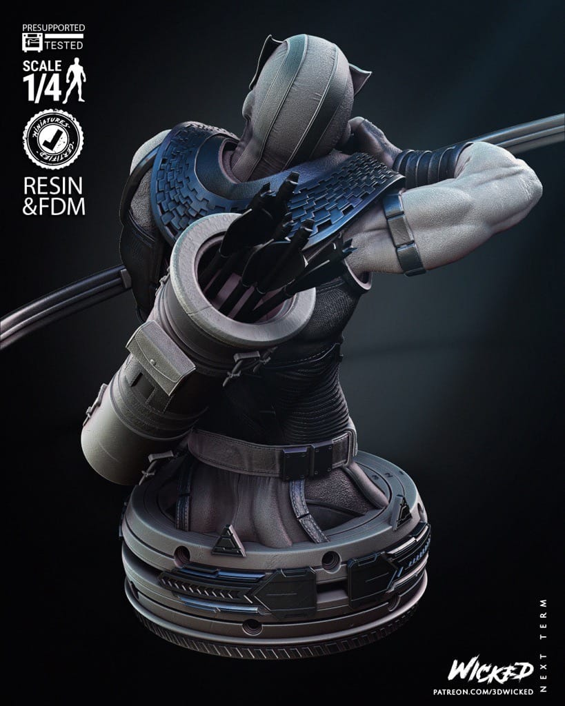 P站图纸印象馆 3DWicked 漫威 鹰眼 3DWicked 漫威 鹰眼