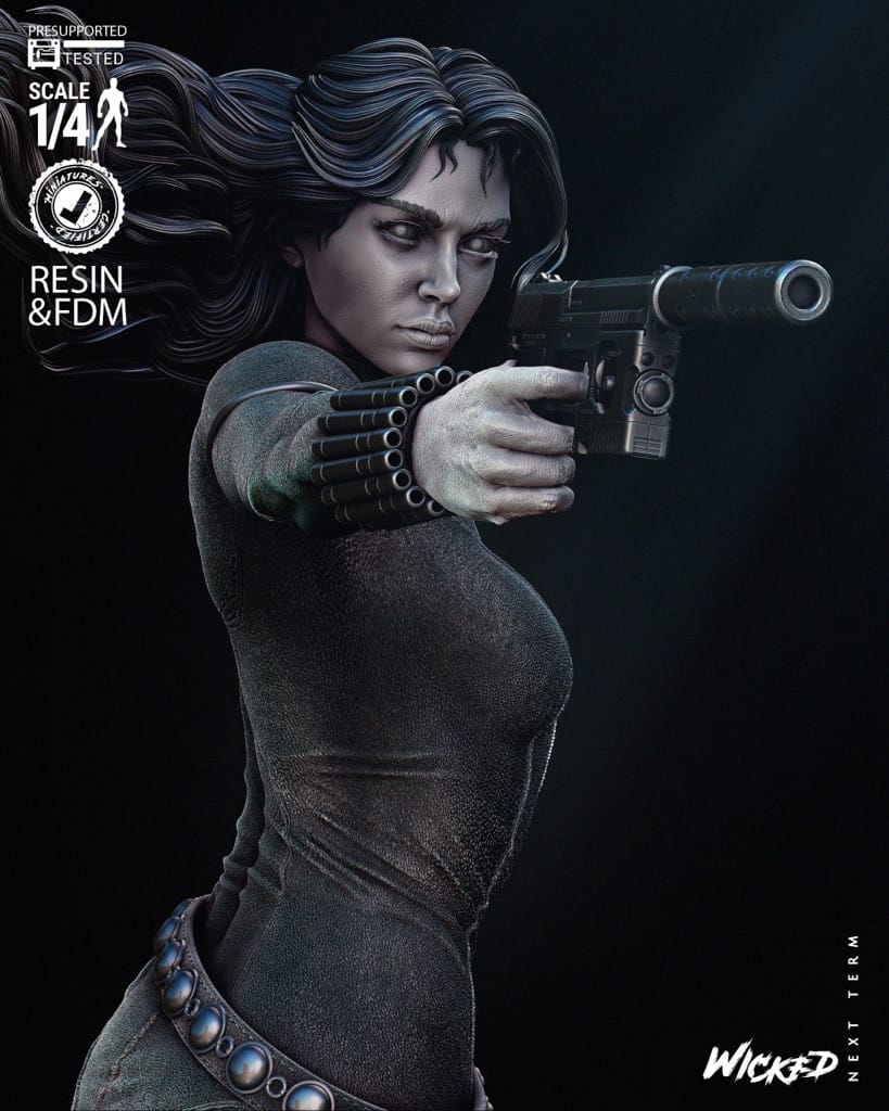 P站图纸印象馆 3DWicked 漫威 黑寡妇 3DWicked 漫威 黑寡妇