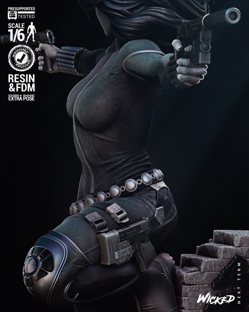 P站图纸印象馆 3DWicked 漫威 黑寡妇 3DWicked 漫威 黑寡妇