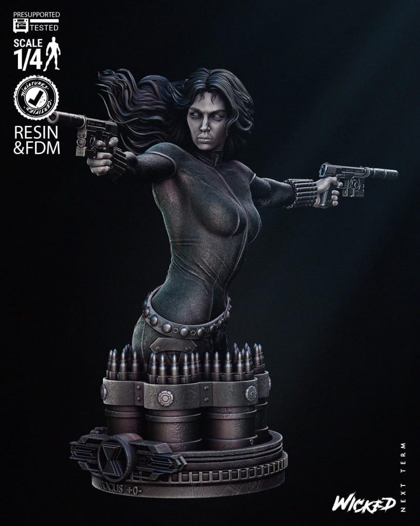 P站图纸印象馆 3DWicked 漫威 黑寡妇 3DWicked 漫威 黑寡妇