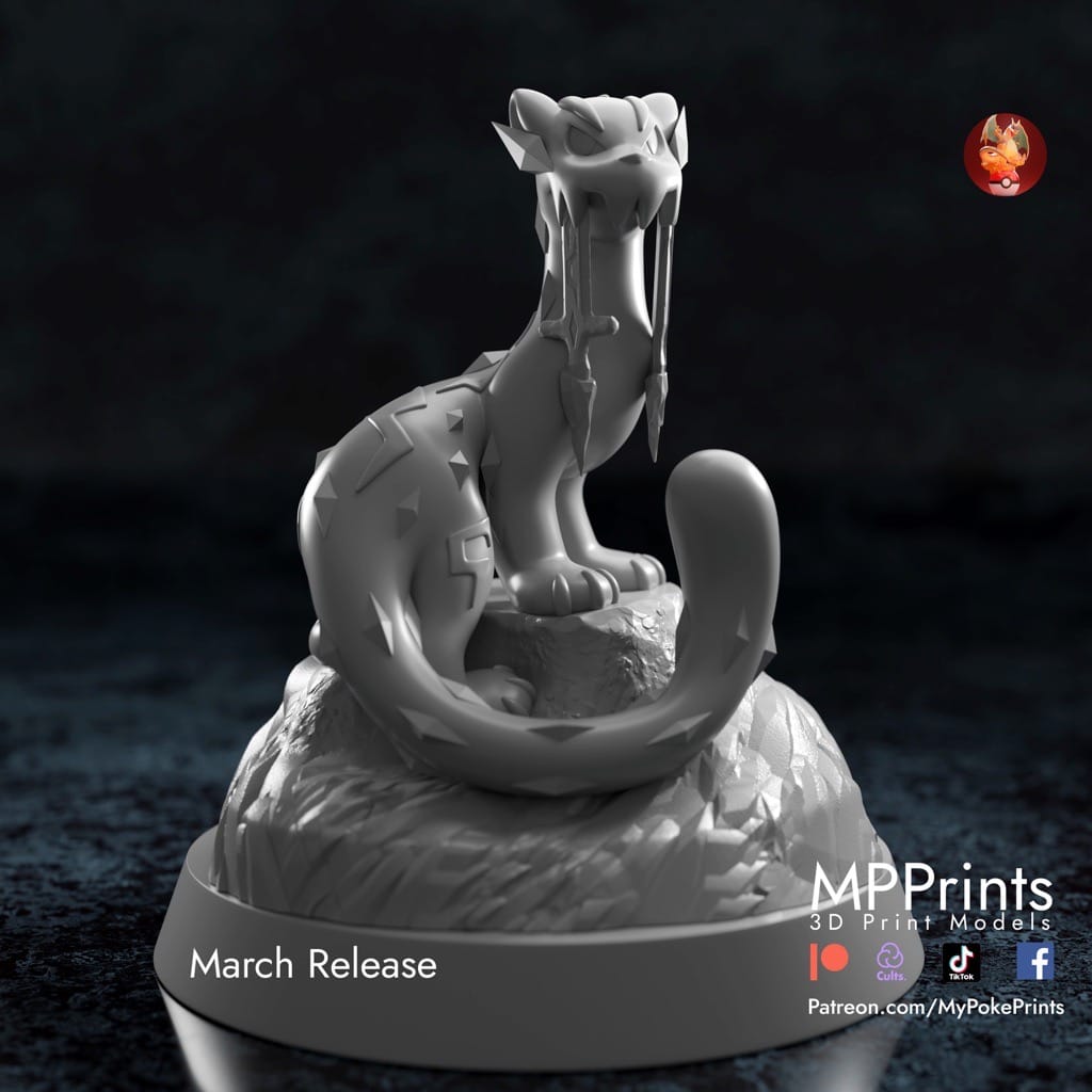 P站图纸印象馆 口袋妖怪 古剑豹 口袋妖怪 古剑豹