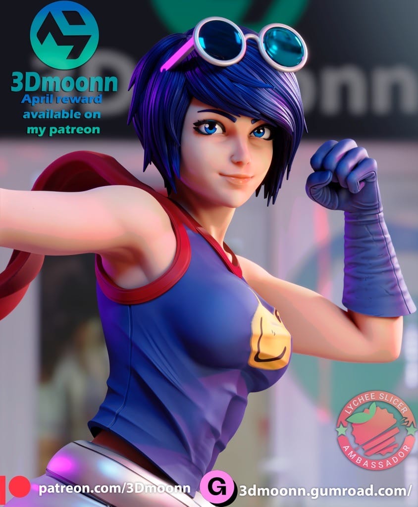 P站图纸印象馆 3Dmoonn 拳皇 李梅 3Dmoonn 拳皇 李梅