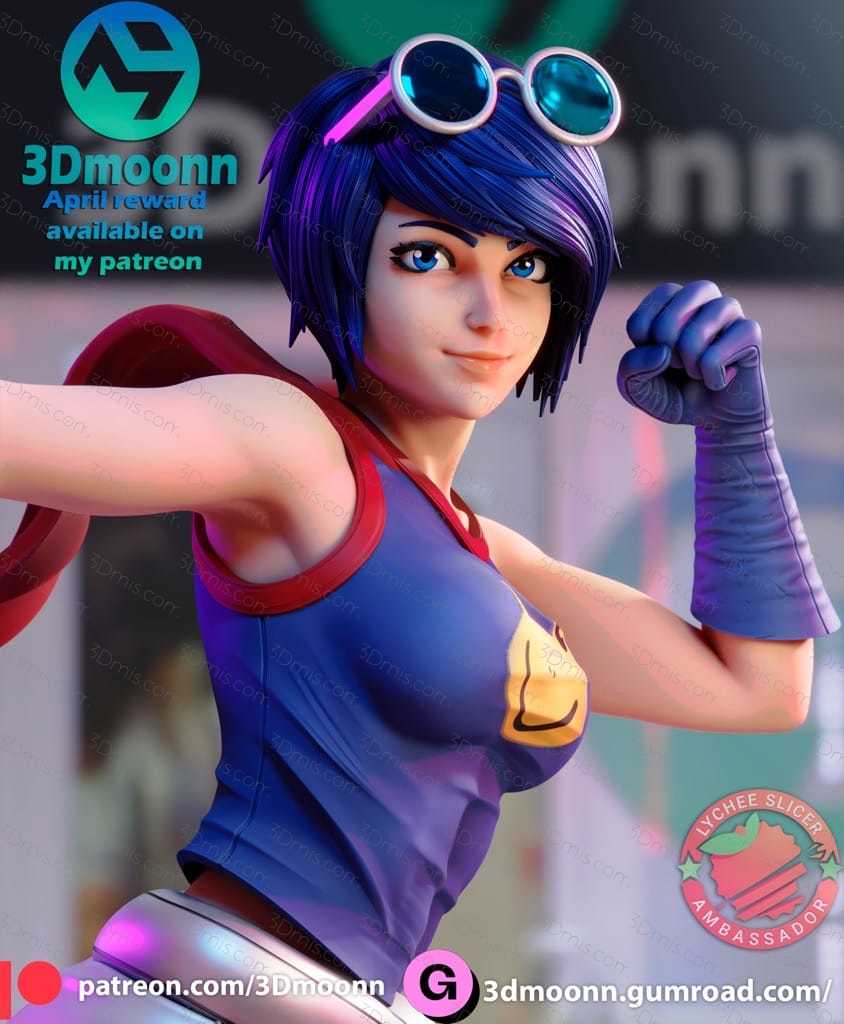 3Dmoonn 拳皇 李梅