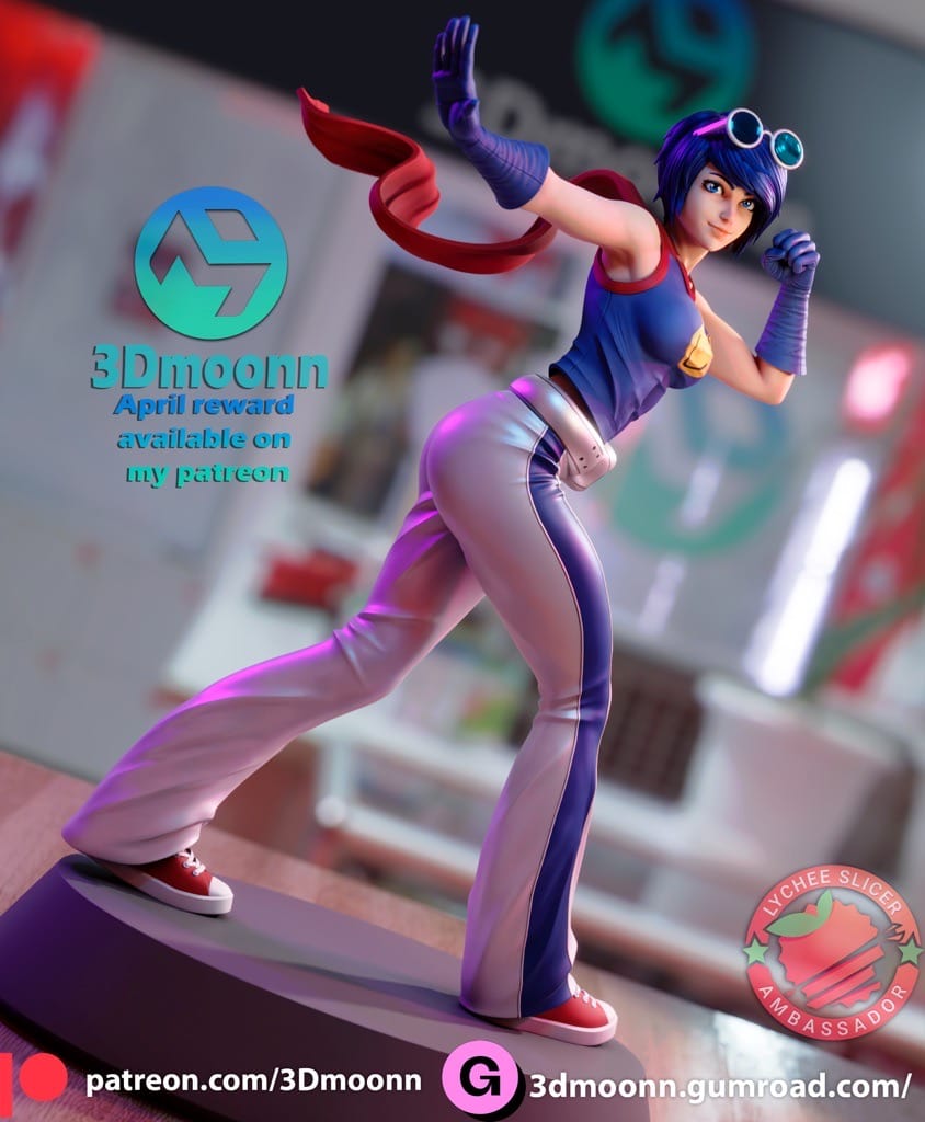 P站图纸印象馆 3Dmoonn 拳皇 李梅 3Dmoonn 拳皇 李梅