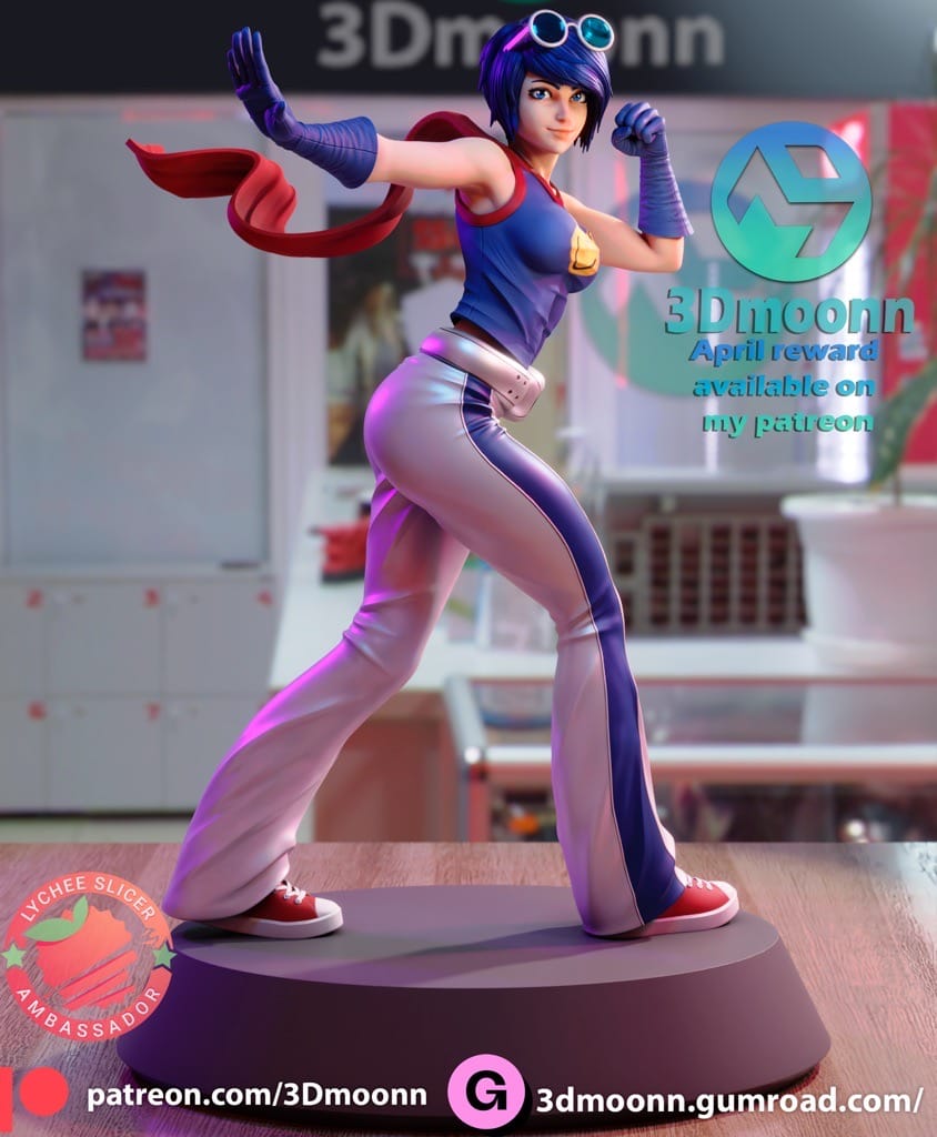 P站图纸印象馆 3Dmoonn 拳皇 李梅 3Dmoonn 拳皇 李梅