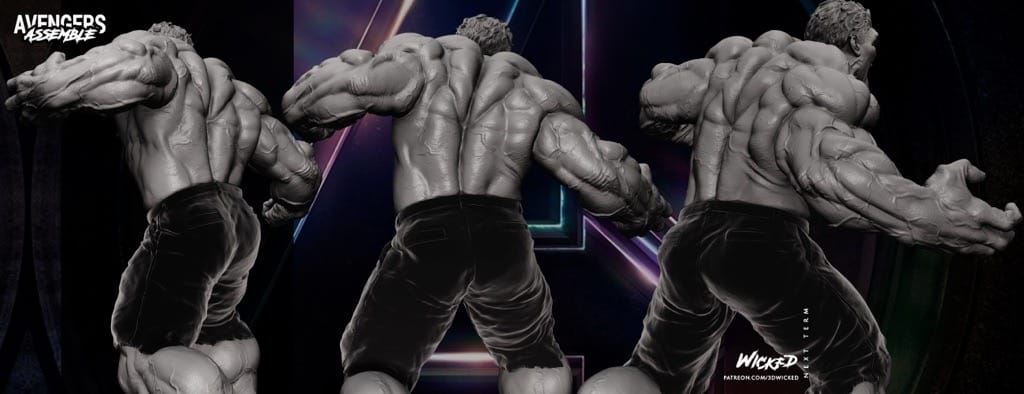 P站图纸印象馆 3DWicked 漫威 浩克 3DWicked 漫威 浩克