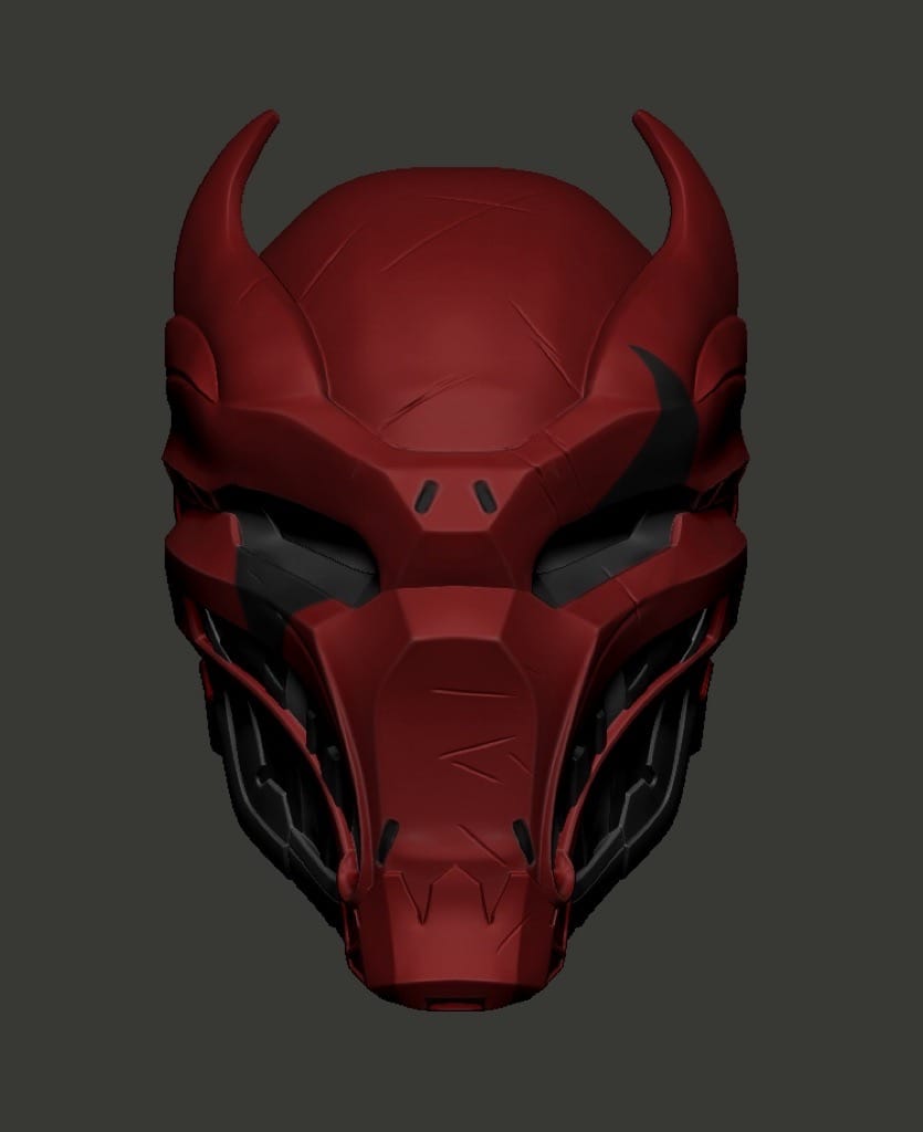 P站图纸印象馆 Yosh DC漫画 红头罩武士面具 Yosh DC漫画 红头罩武士面具