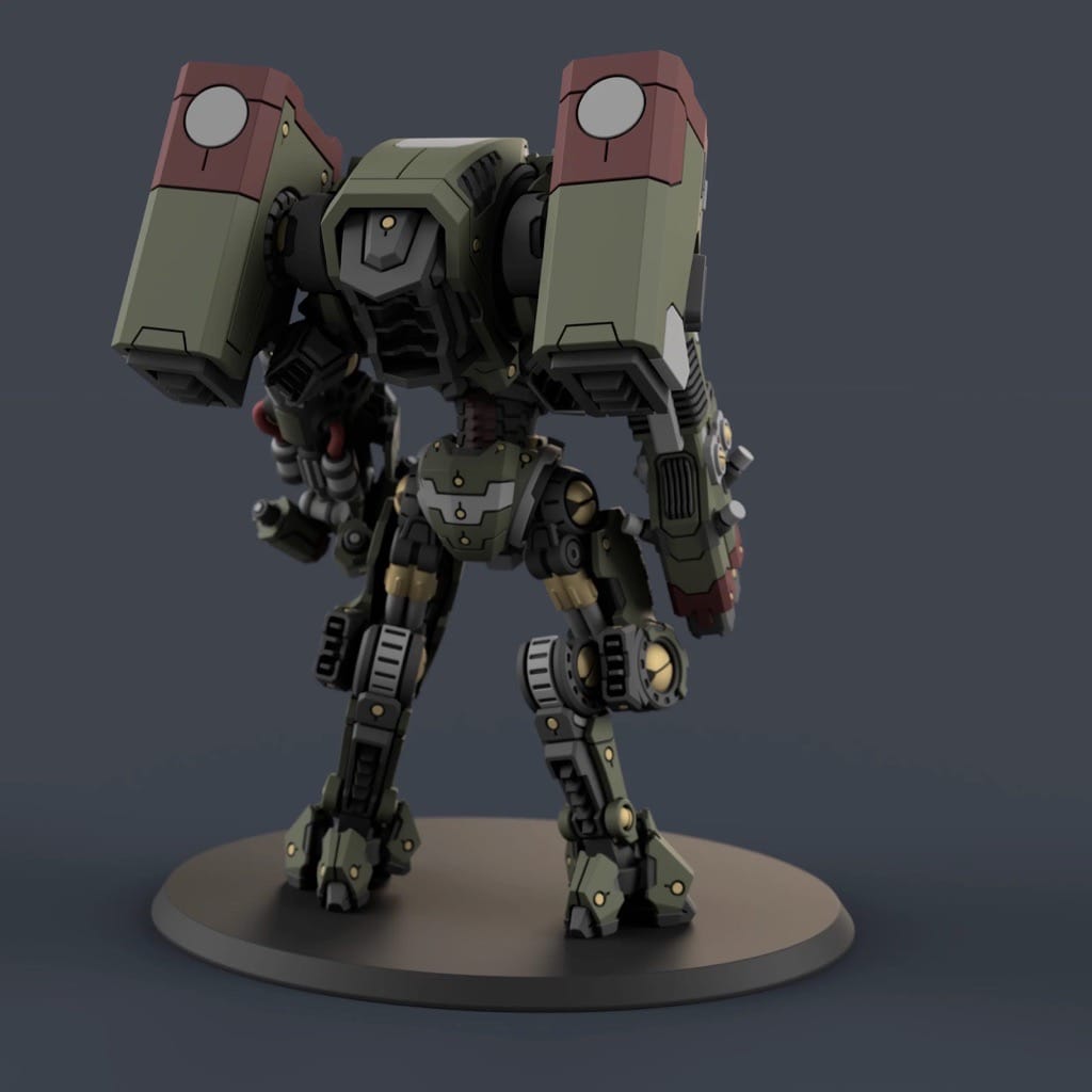 P站图纸印象馆 PiperMakes 鲟鱼机甲 PiperMakes 鲟鱼机甲