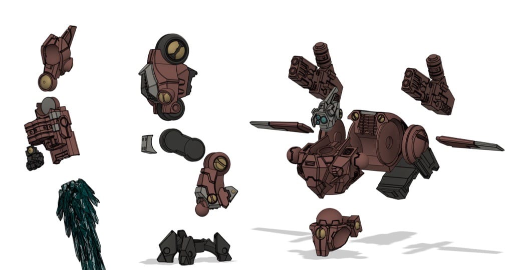 P站图纸印象馆 PiperMakes XV86海星机甲 PiperMakes XV86海星机甲