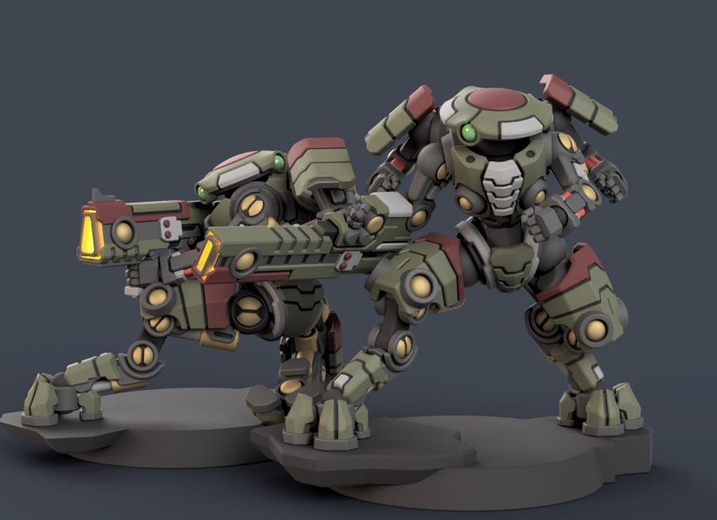 P站图纸印象馆 PiperMakes 步兵机甲小队 PiperMakes 步兵机甲小队