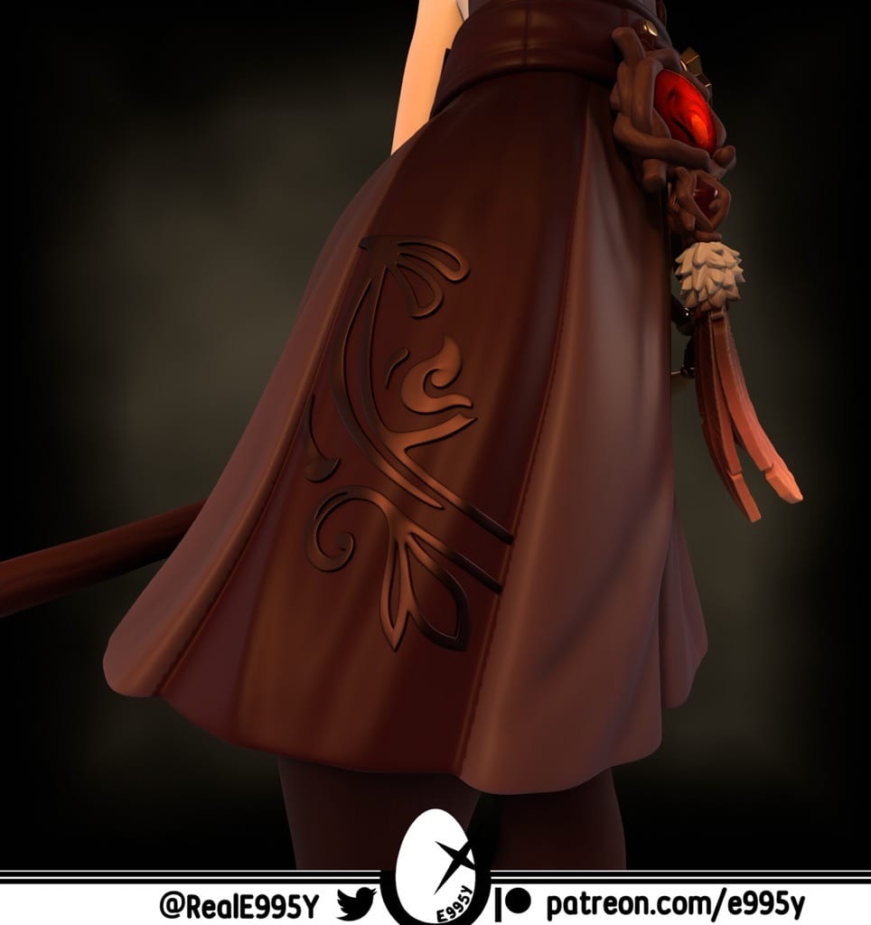 P站图纸印象馆 原神 胡桃 原神 胡桃