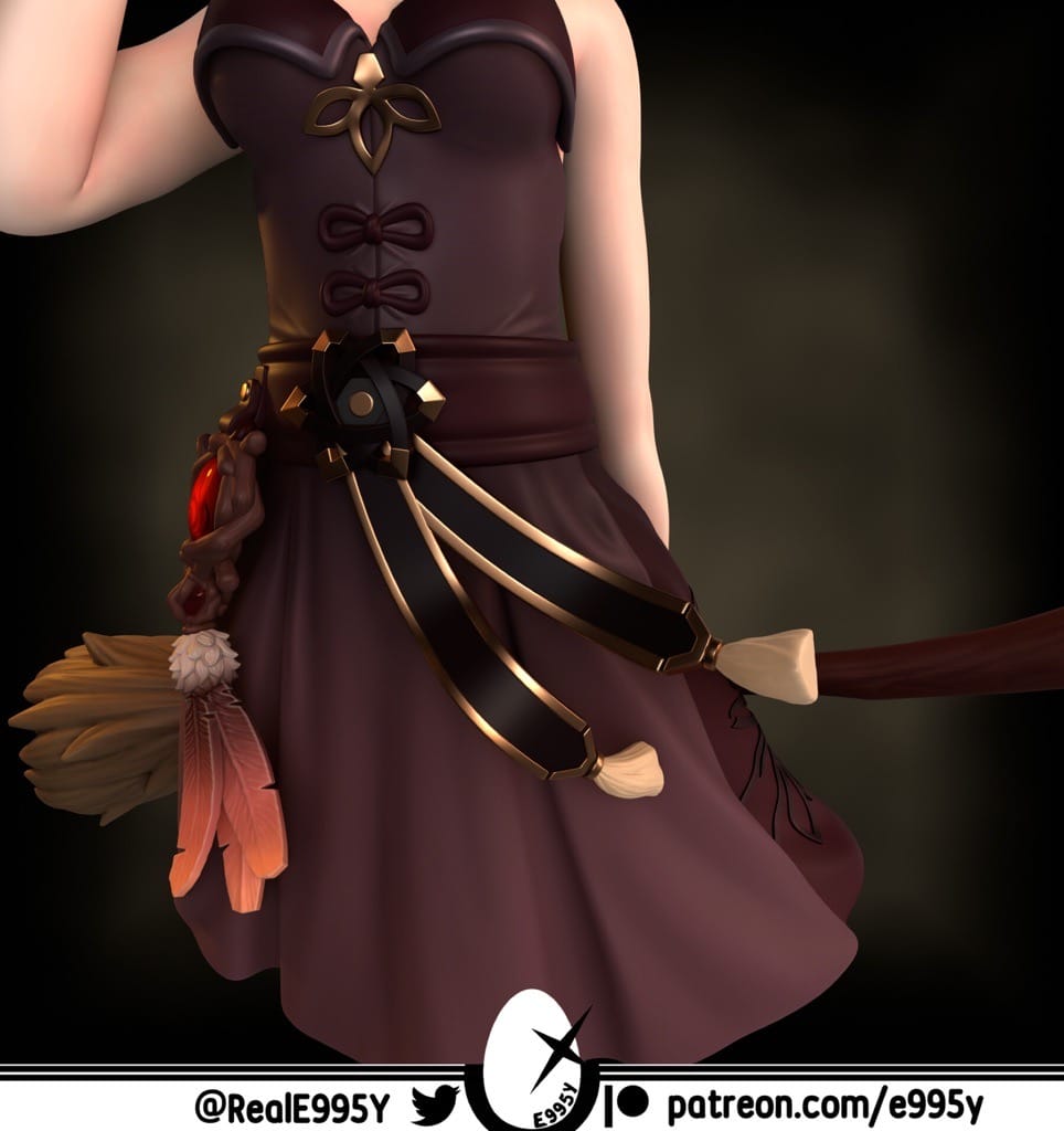 P站图纸印象馆 原神 胡桃 原神 胡桃