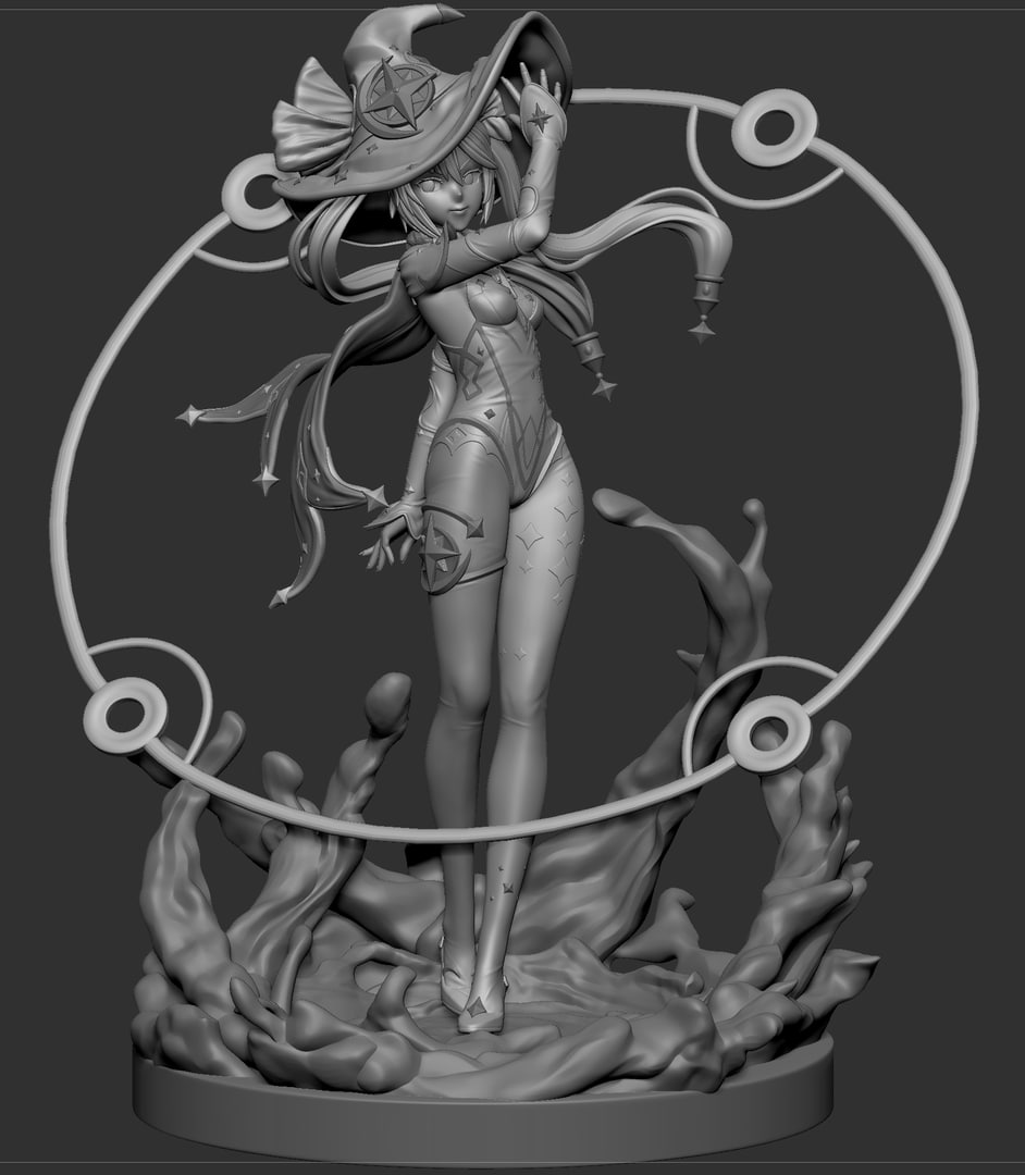 P站图纸印象馆 原神 莫娜 原神 莫娜